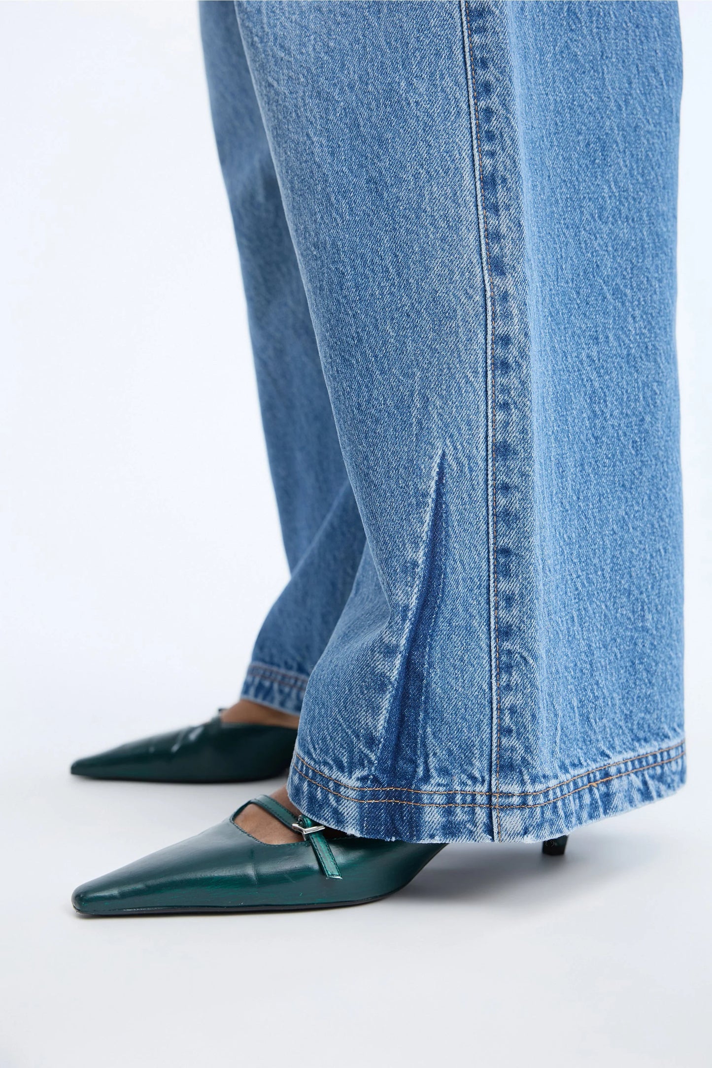 NEZZASIN Loose Fit Jeans Blue