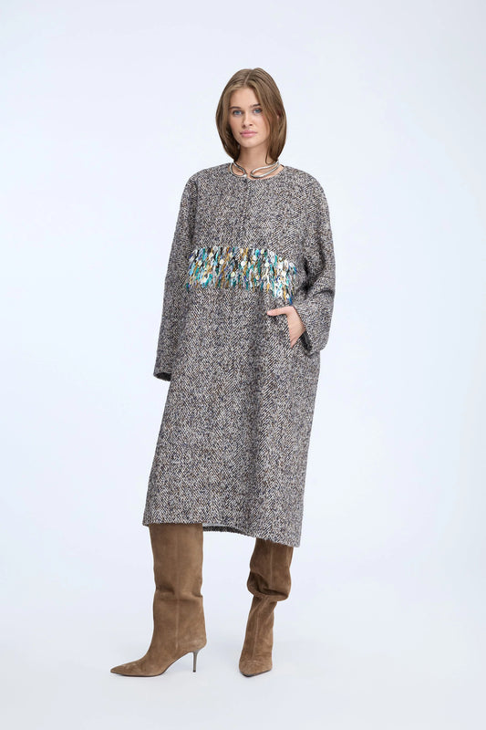 NINELLA Embellished Coat