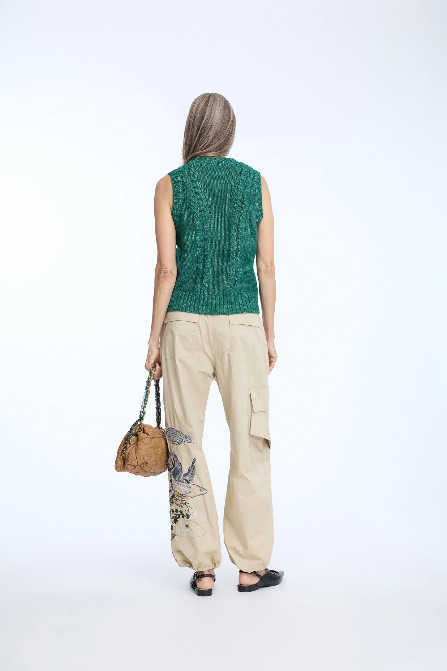 NOEY Knitted Vest Green