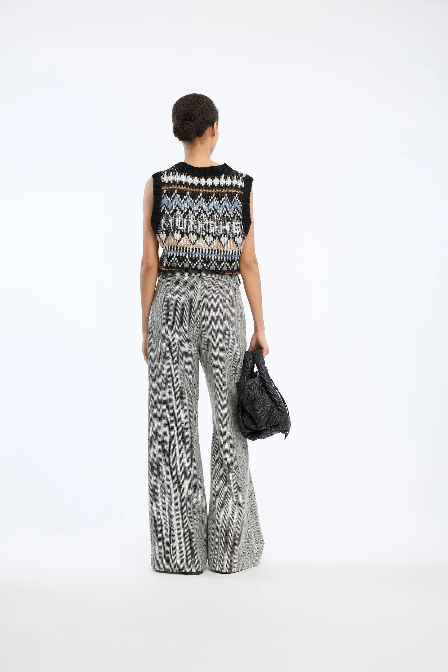 Eileen Wool Mix Trouser Charcoal