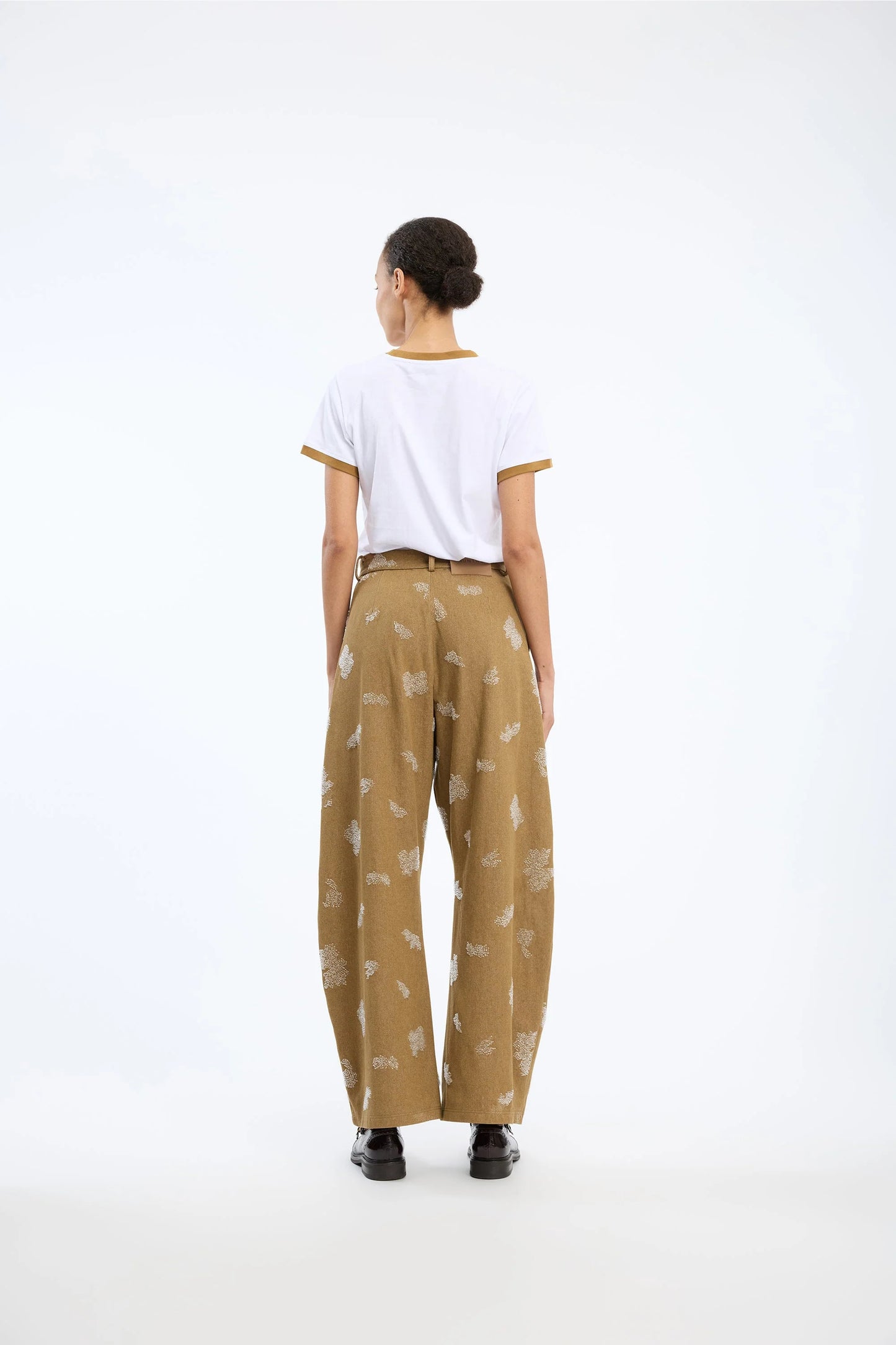 Vasler Cotton Straight Leg Trouser Nature