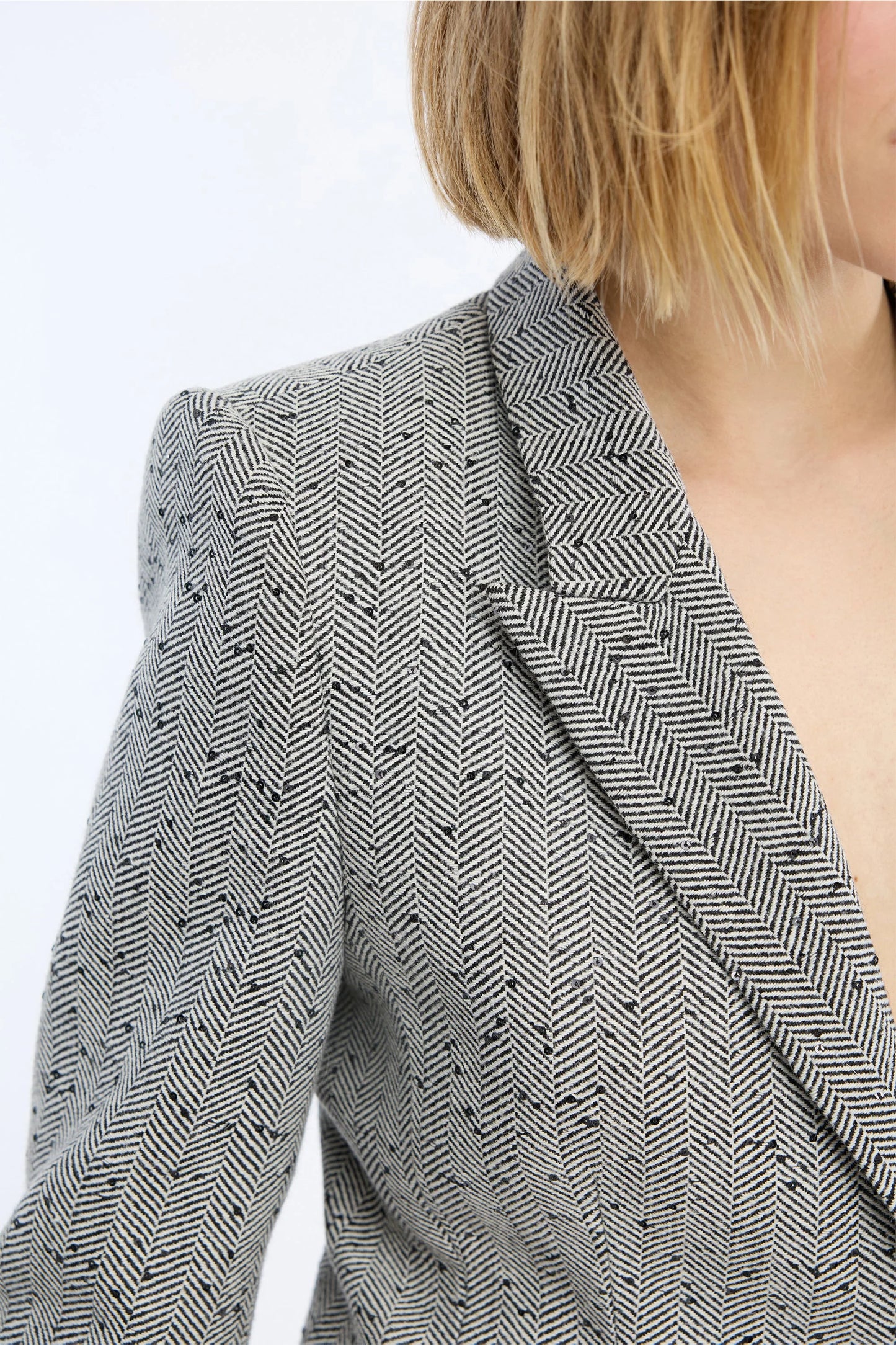 Lawo Short Tailored Blazer Charcoal