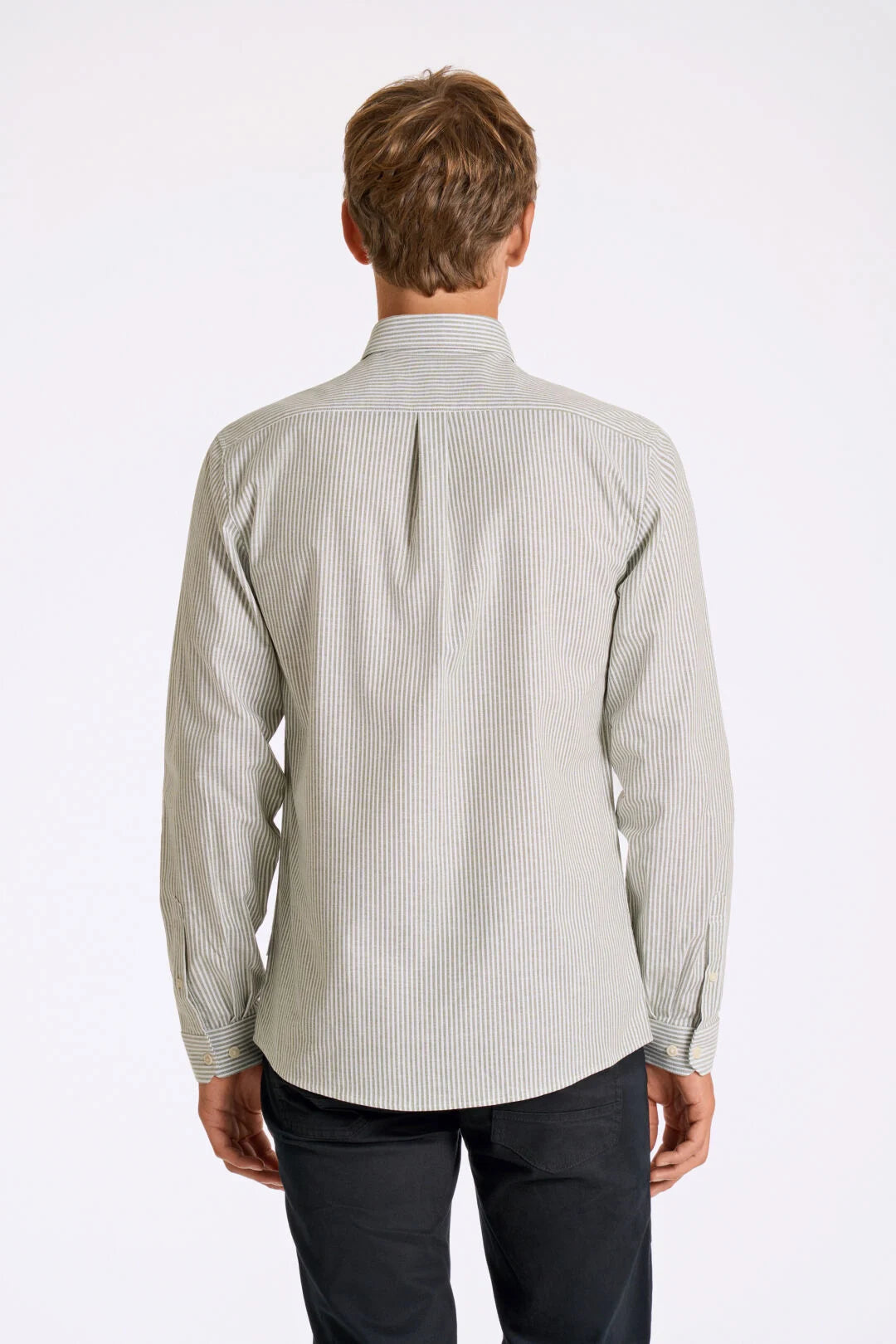Mens - Cotton Stripe Oxford Shirt 203536B