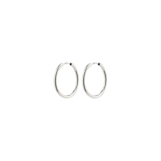 282326003 Small Recycled Hoop Earrings Silver-plated