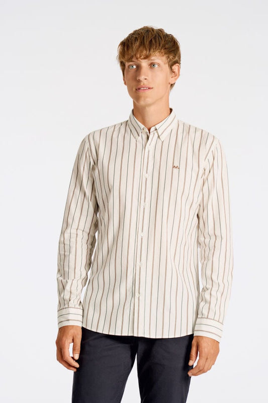 Mens 30-222046 Oxford Shirt Off-White