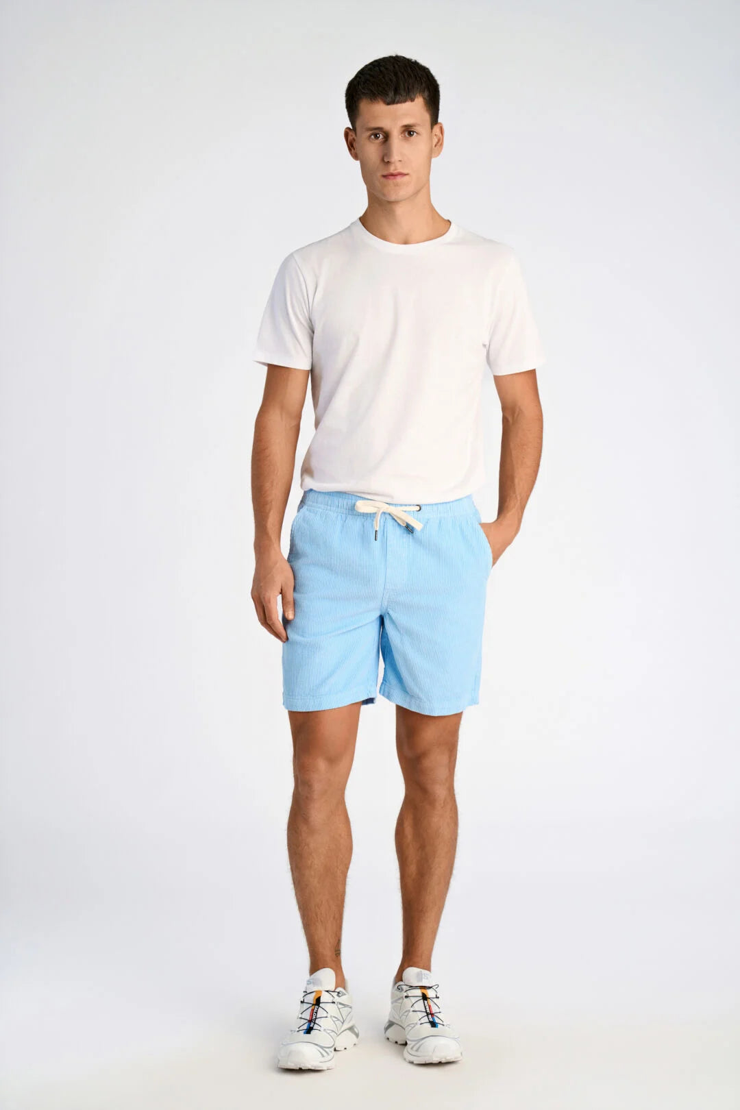 Mens - Corduroy Shorts with Drawstring 505086