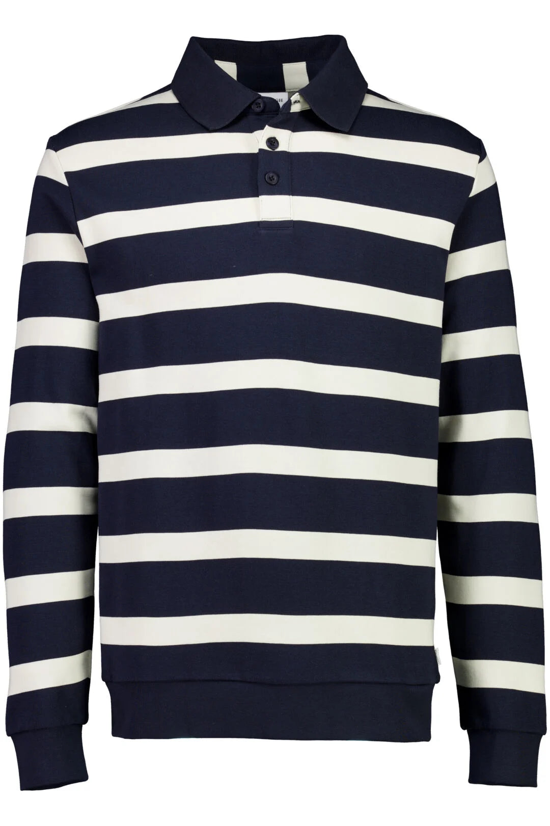 Mens- Rugby Swatshirt in Stripe 705205 Navy