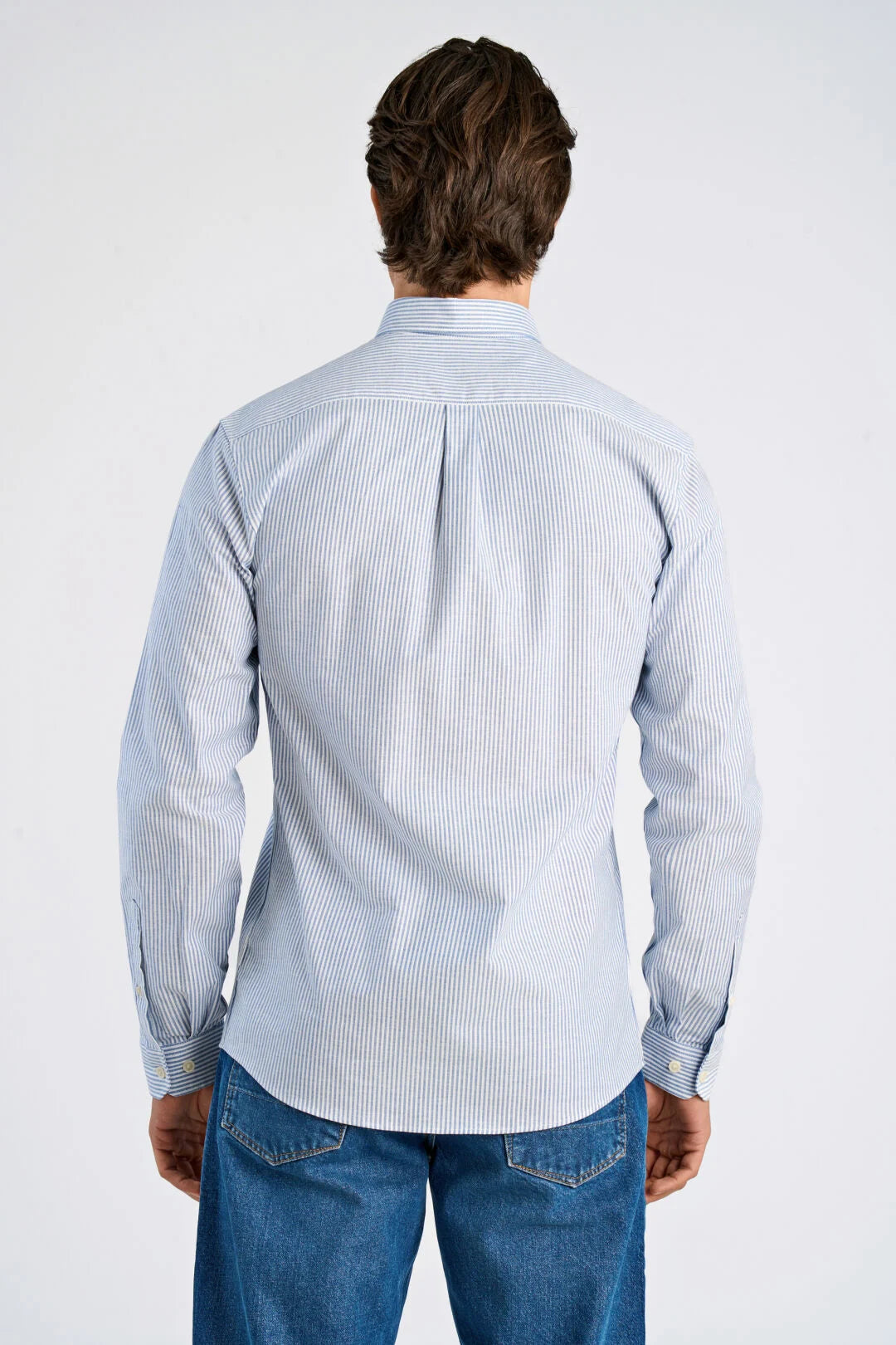 Mens - Cotton Stripe Oxford Shirt 203536B