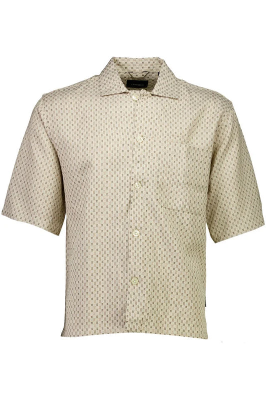 Mens - Short Sleeved Shirt Dark Sand 222111