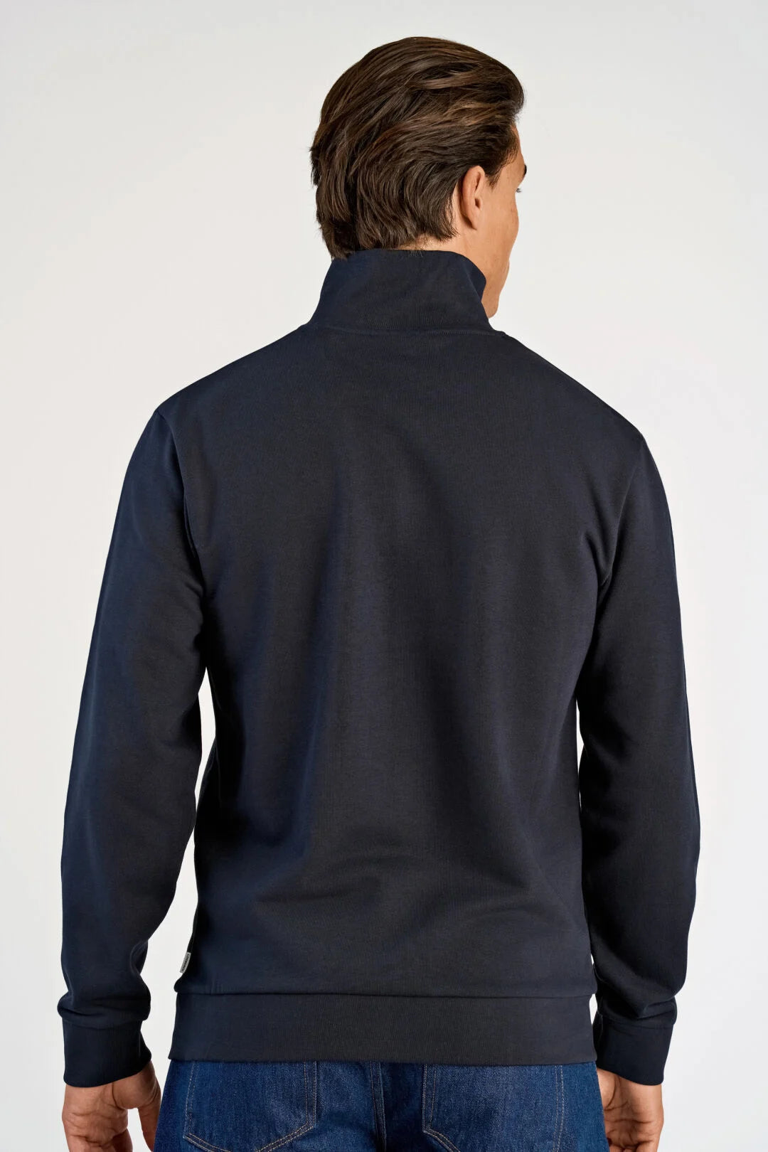 Mens - T-Neck Half Zip Sweatshirt 705202 Navy