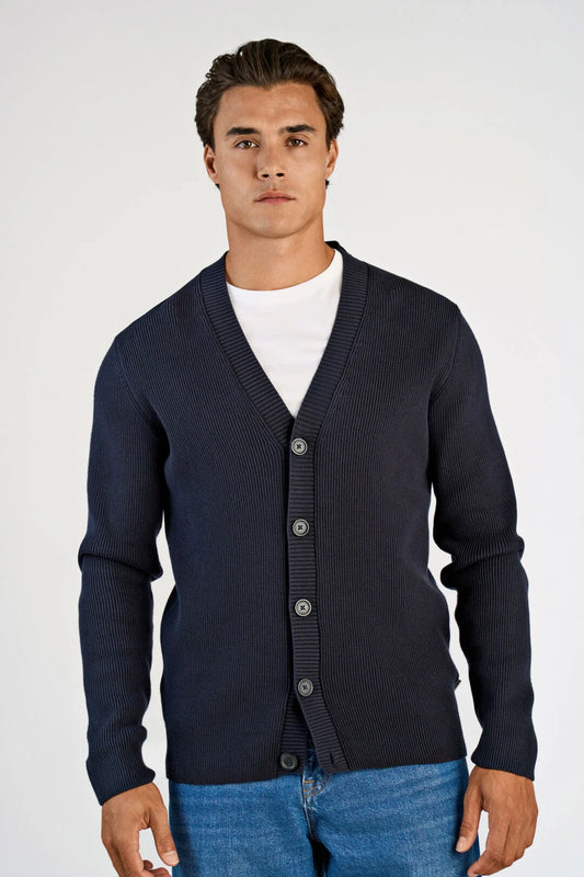Mens - Cotton Knitted Cardigan 804029
