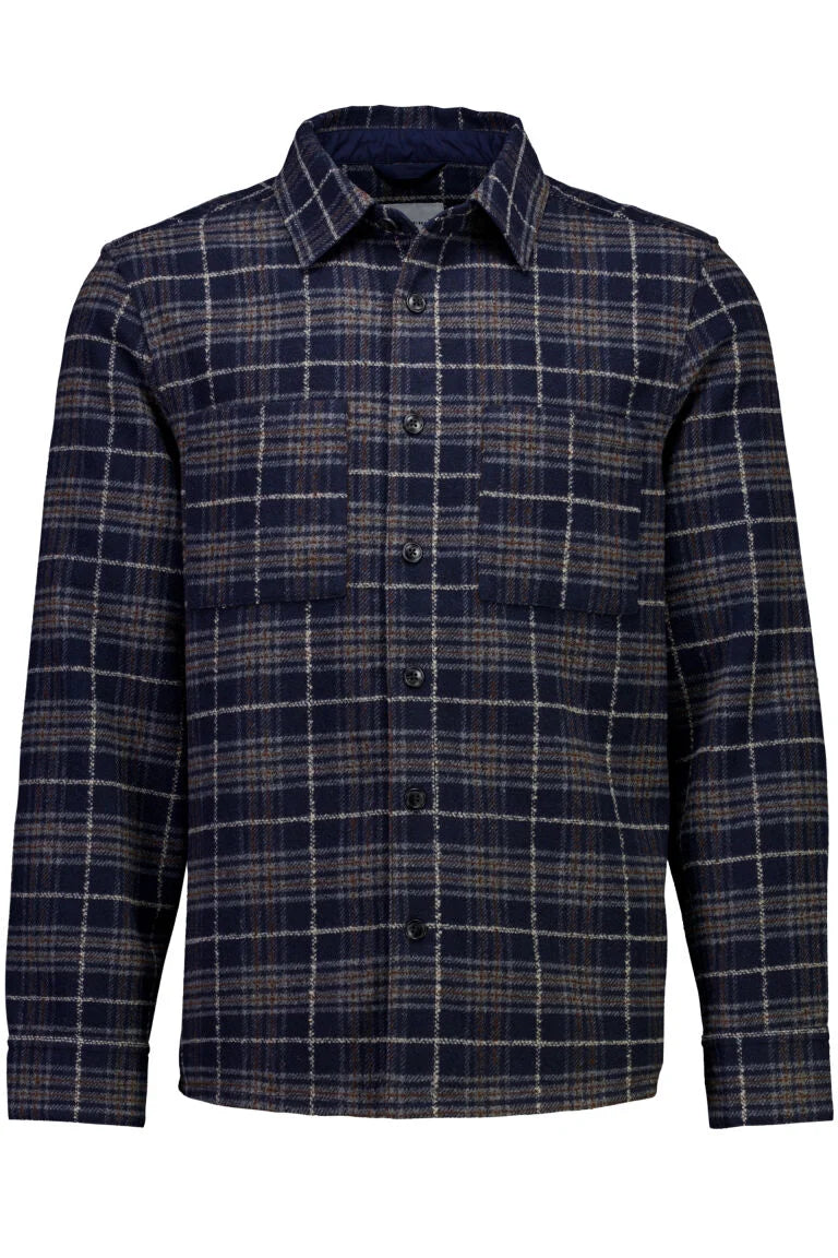 305097 - Mens Checked OverShirt Navy