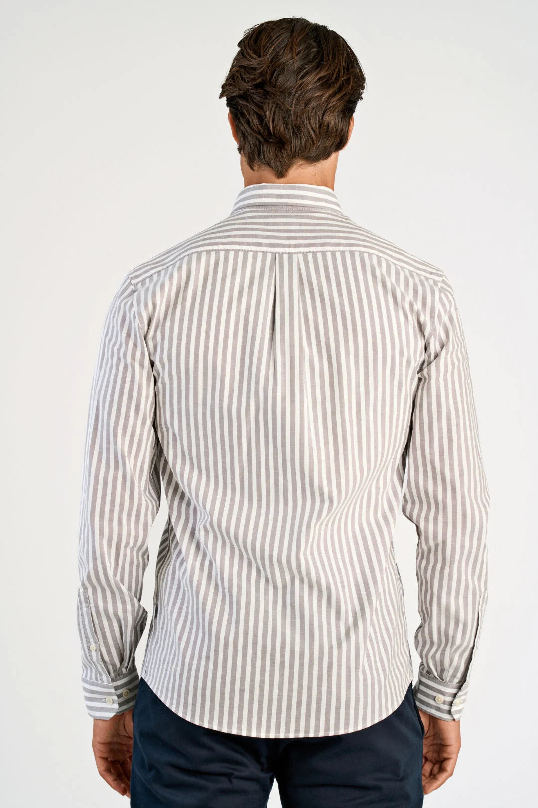 Mens - Cotton Stripe Oxford Shirt 203536B