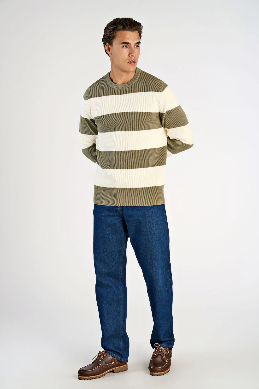 Mens - Striped Cotton Knit 804036