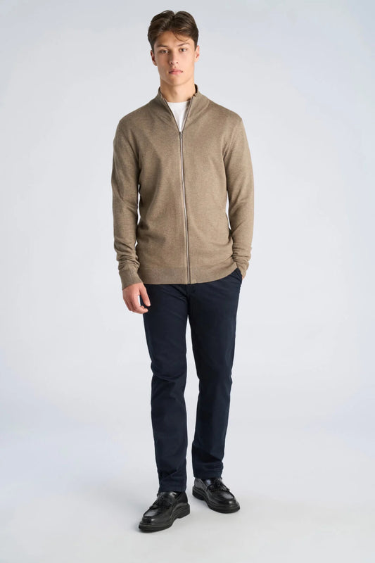 Mens - Knitted Zipped Cardigan 800143