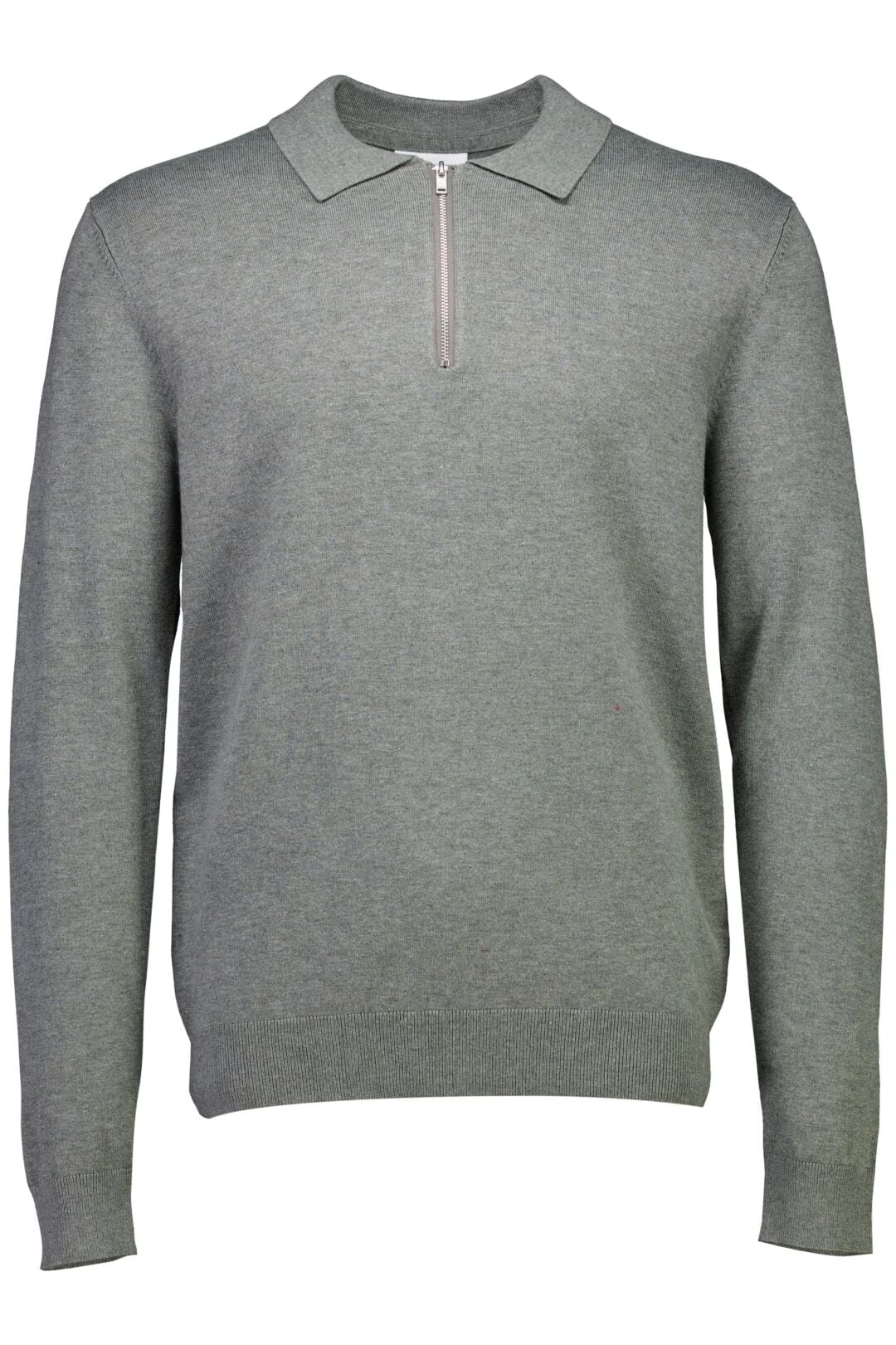 Mens - Polo Collar Knit with Hal Zip 800144A