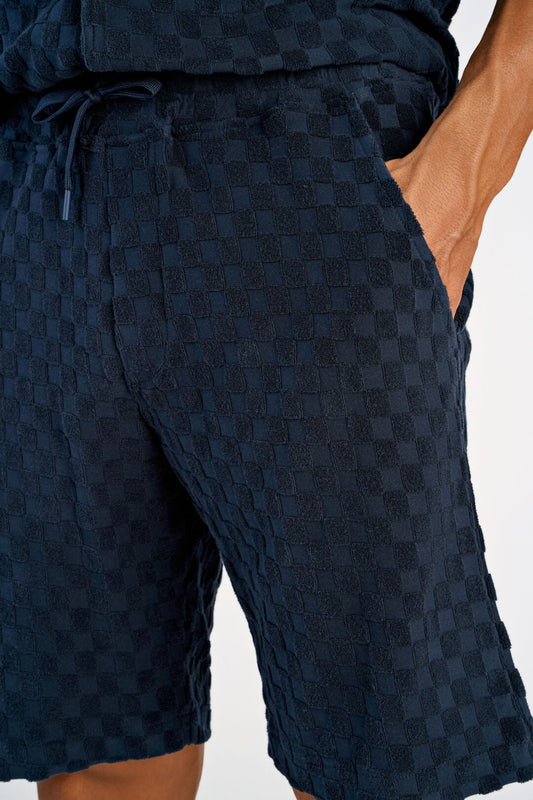Mens - Casual Terry Short Navy