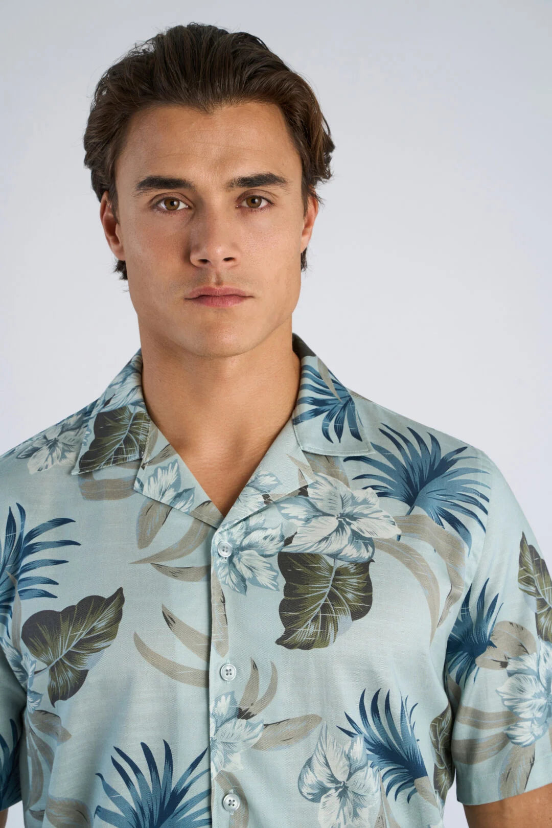 Mens - Floral SS Shirt 203861