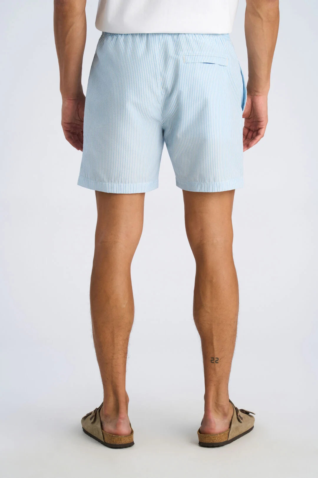 Mens - Striped Swim Shorts