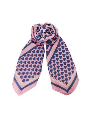 BCSofia Mini Heart Scarf Pink