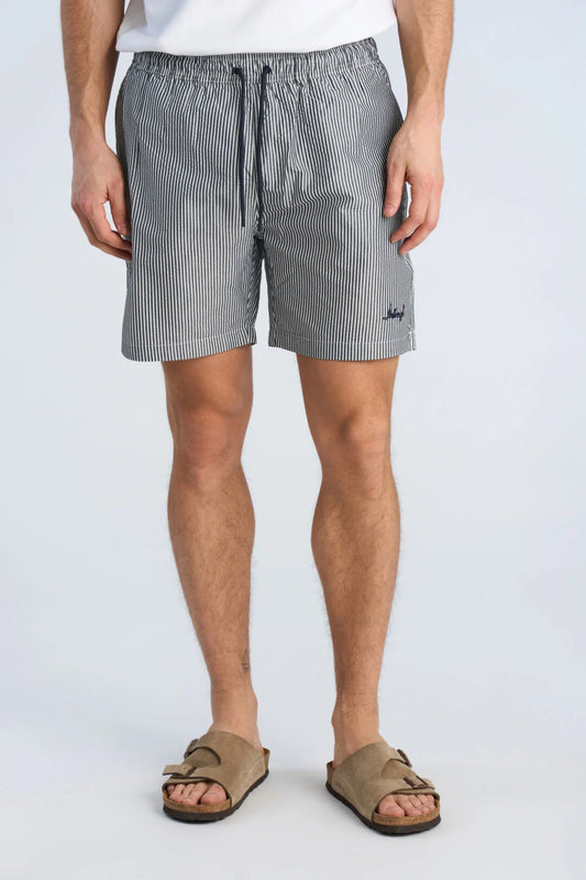 Mens - Striped Swim Shorts