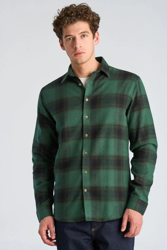 203792 - Mens Checked Relaxed Fit Cotton Shirt