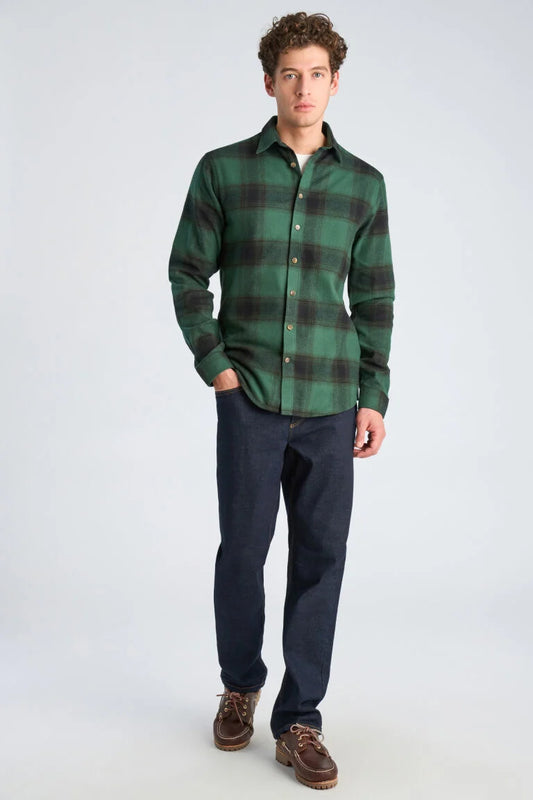203792 - Mens Checked Relaxed Fit Cotton Shirt