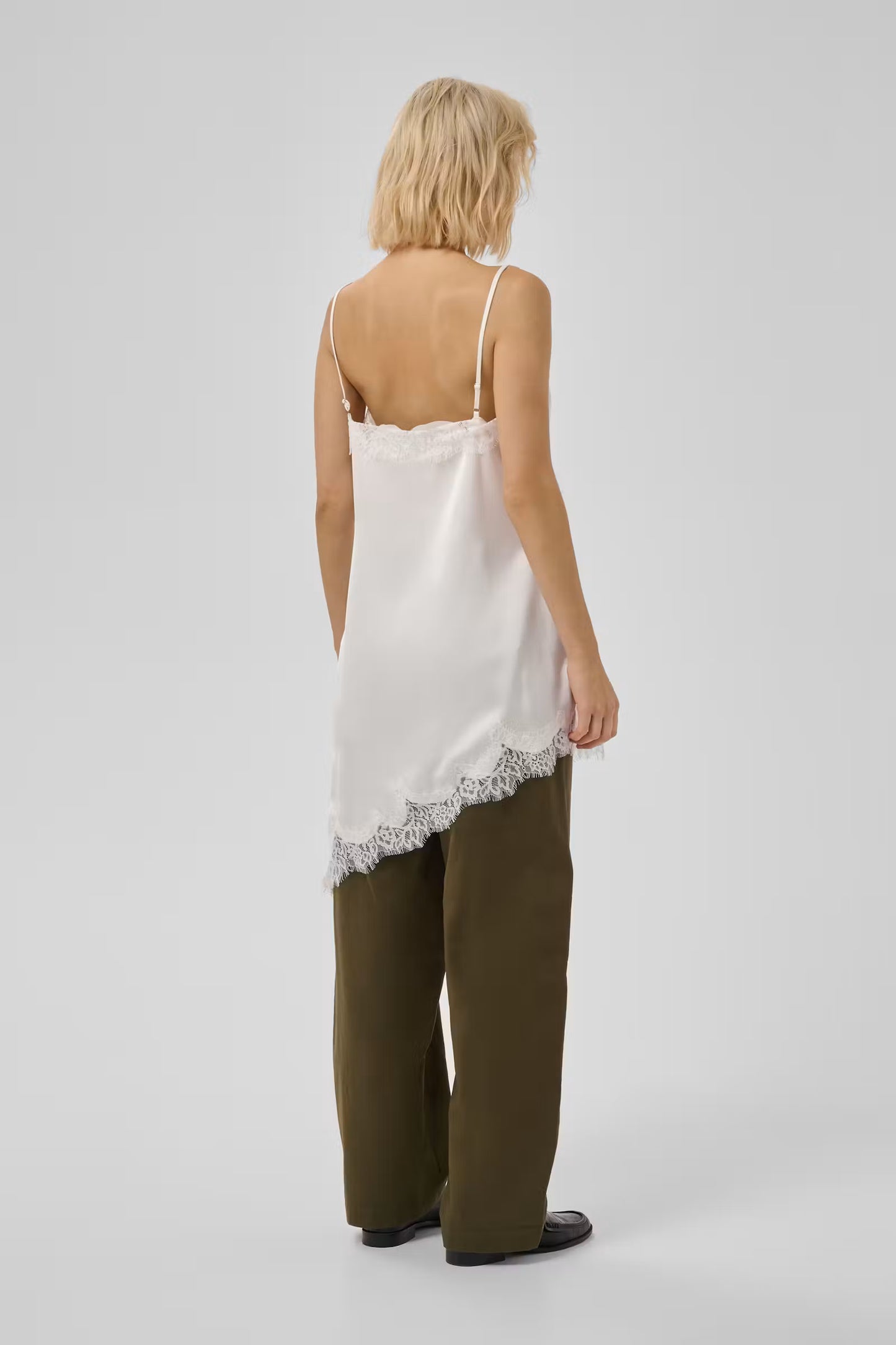 MWBrenda Lace Dress/Slip Snow White