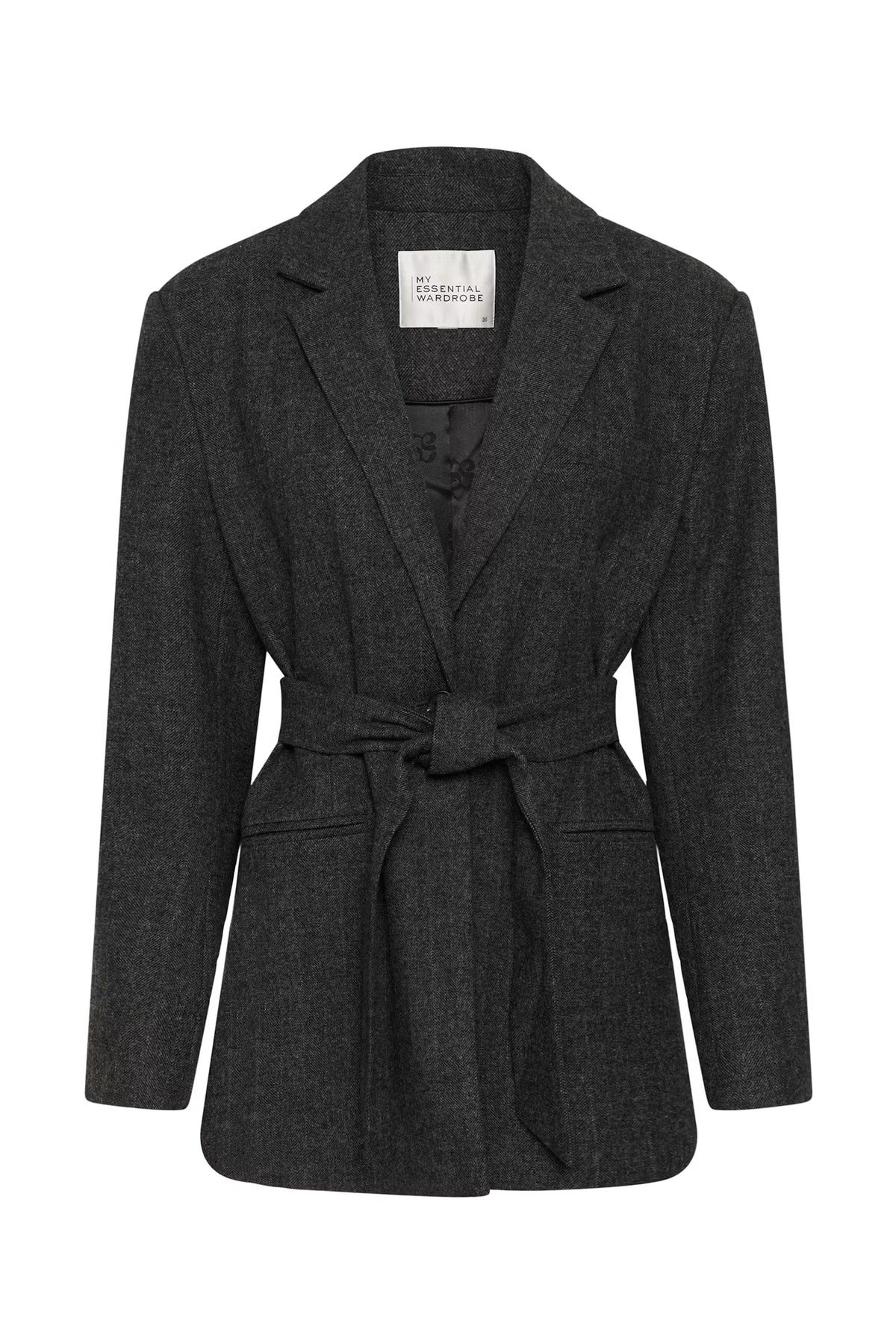 MWLayla Blazer Dark Grey Melange
