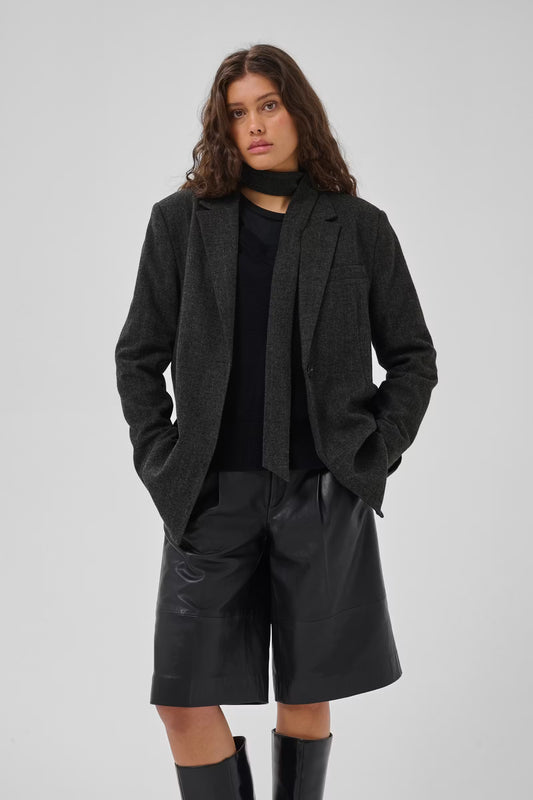 MWLayla Blazer Dark Grey Melange