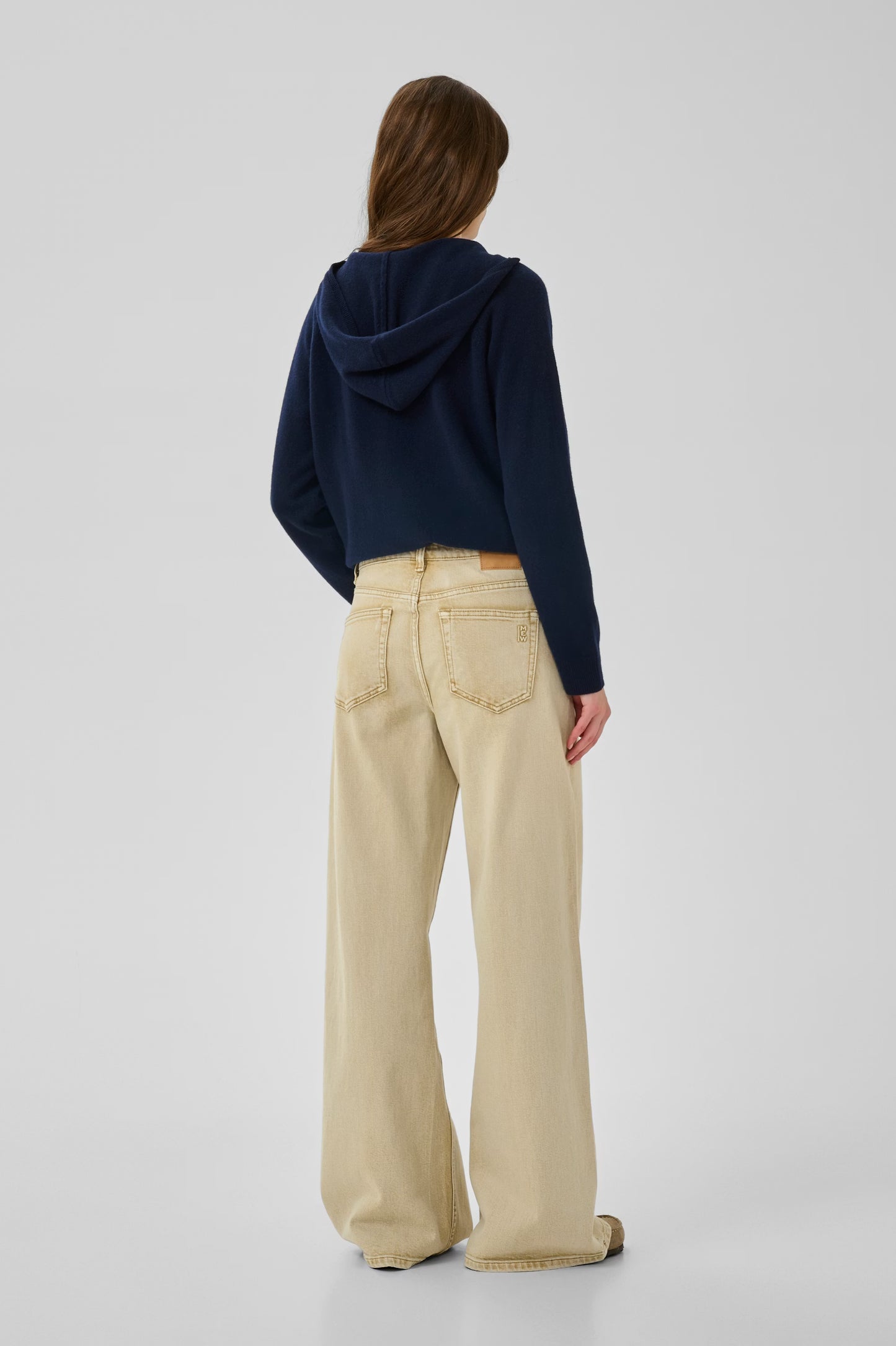 MWNielle 182 High X-Wide Jeans Brown Rice Wash