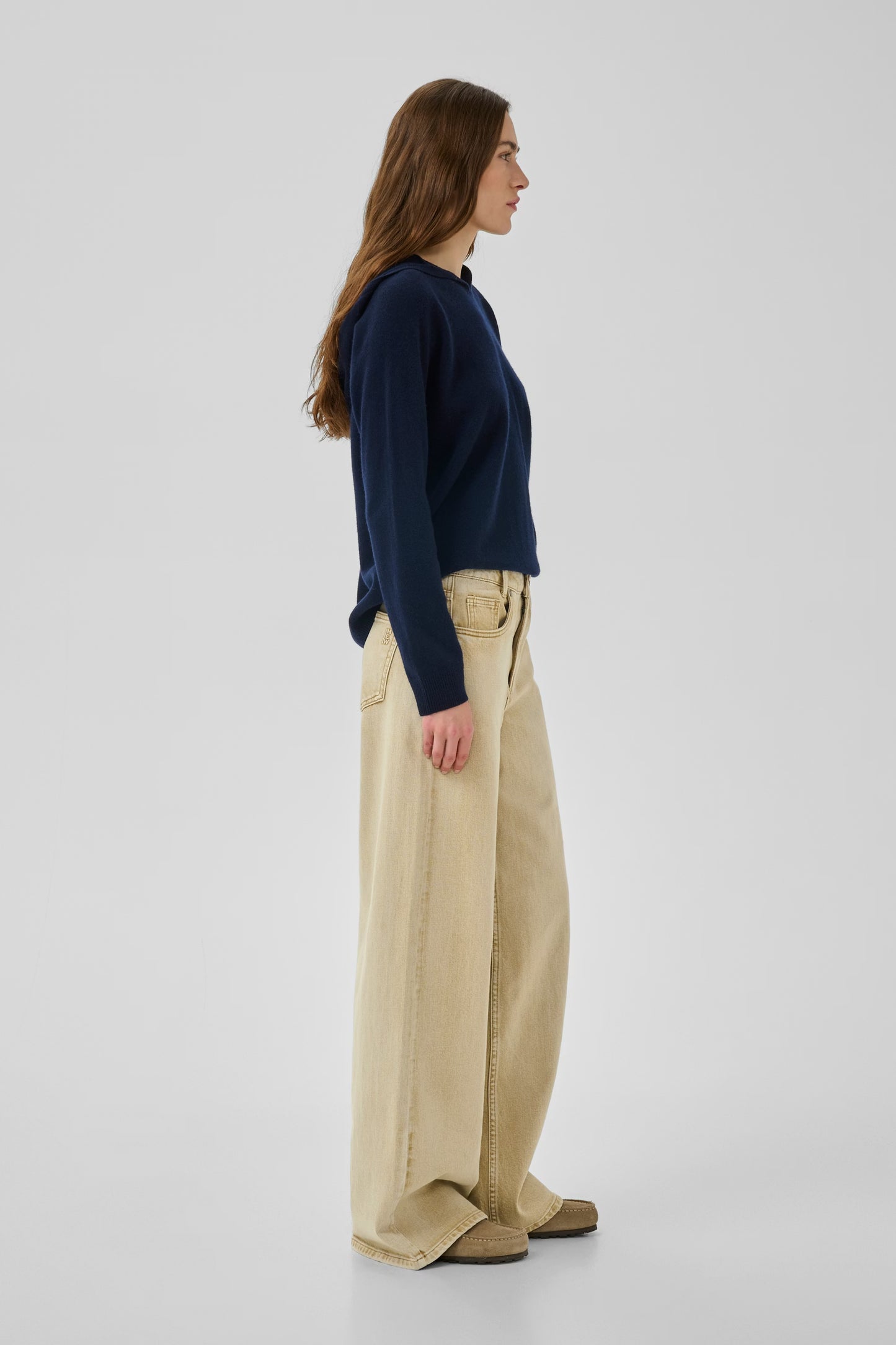 MWNielle 182 High X-Wide Jeans Brown Rice Wash