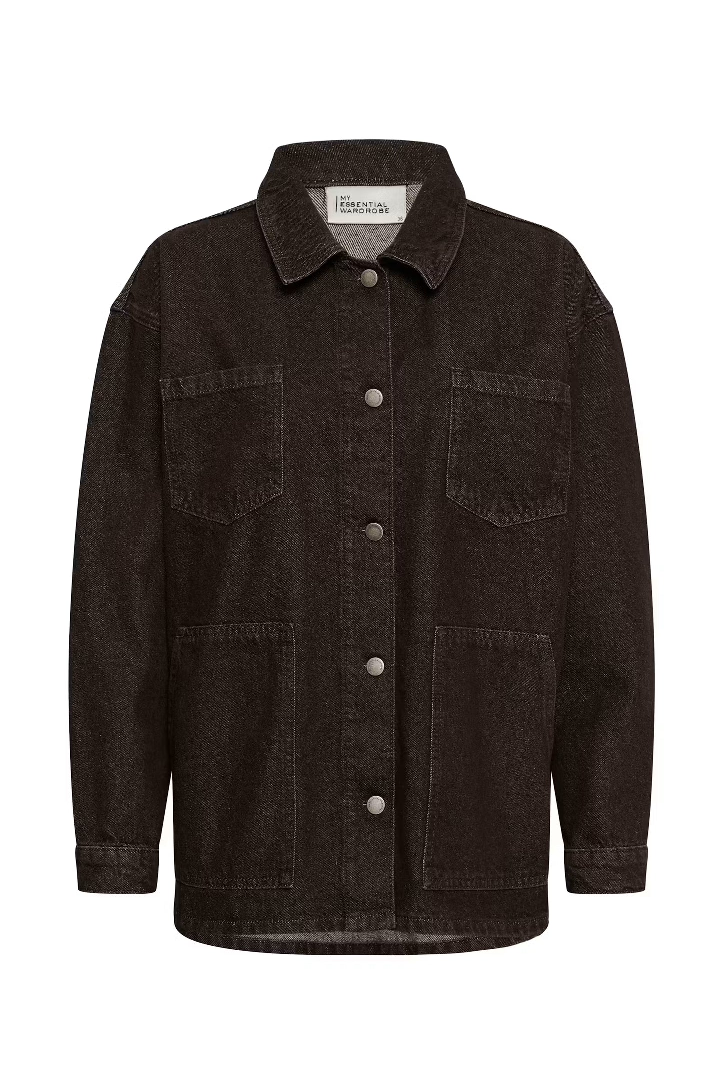 Oversize Denim Jacket MWUma Dark Brown Wash