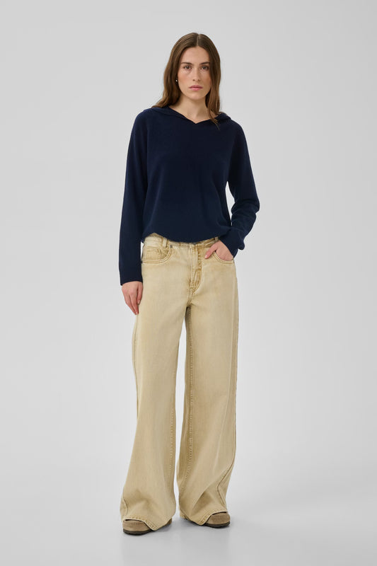 MWNielle 182 High X-Wide Jeans Brown Rice Wash