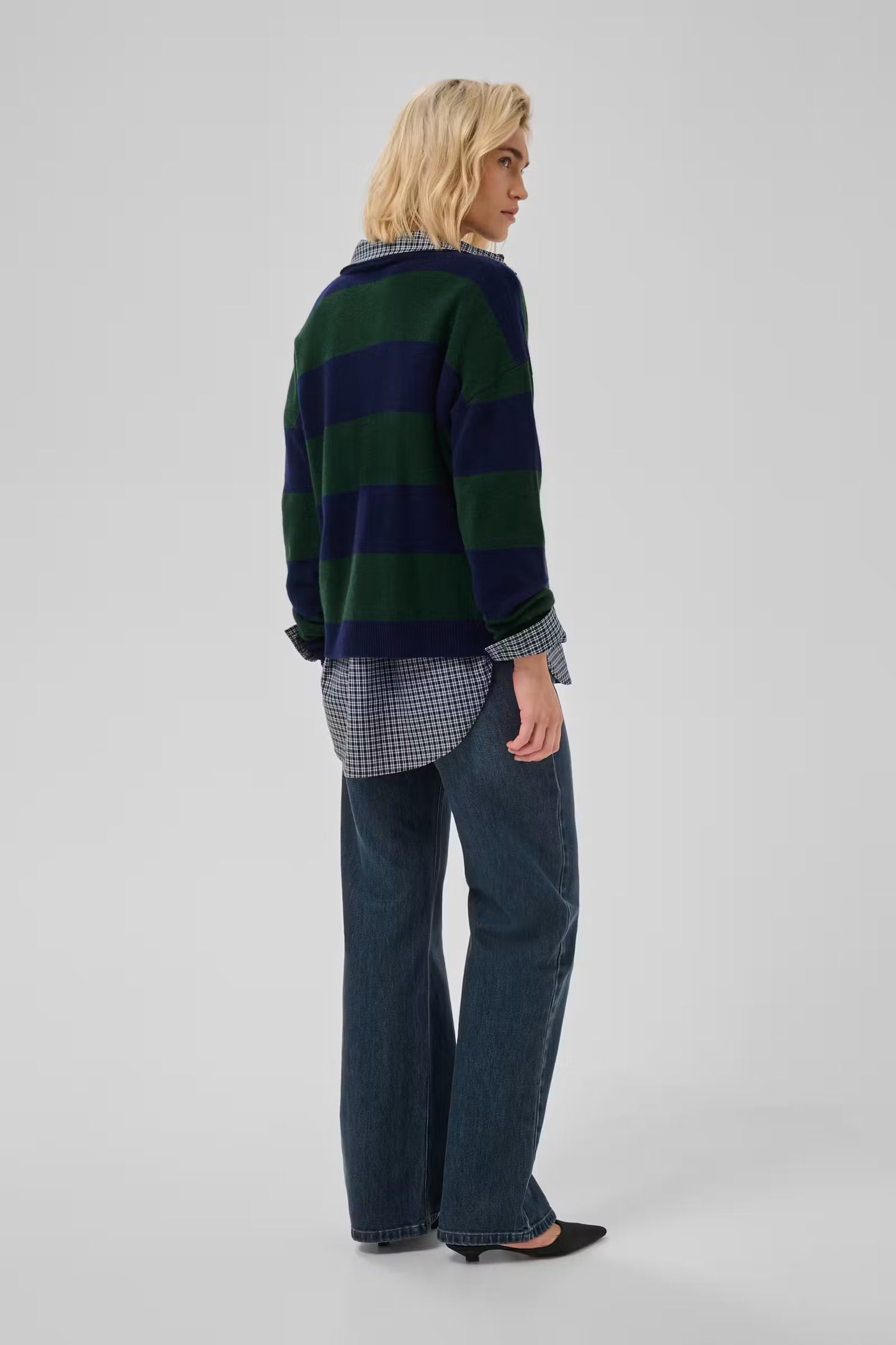 MWJola Knit Polo Jumper Douglas/Navy