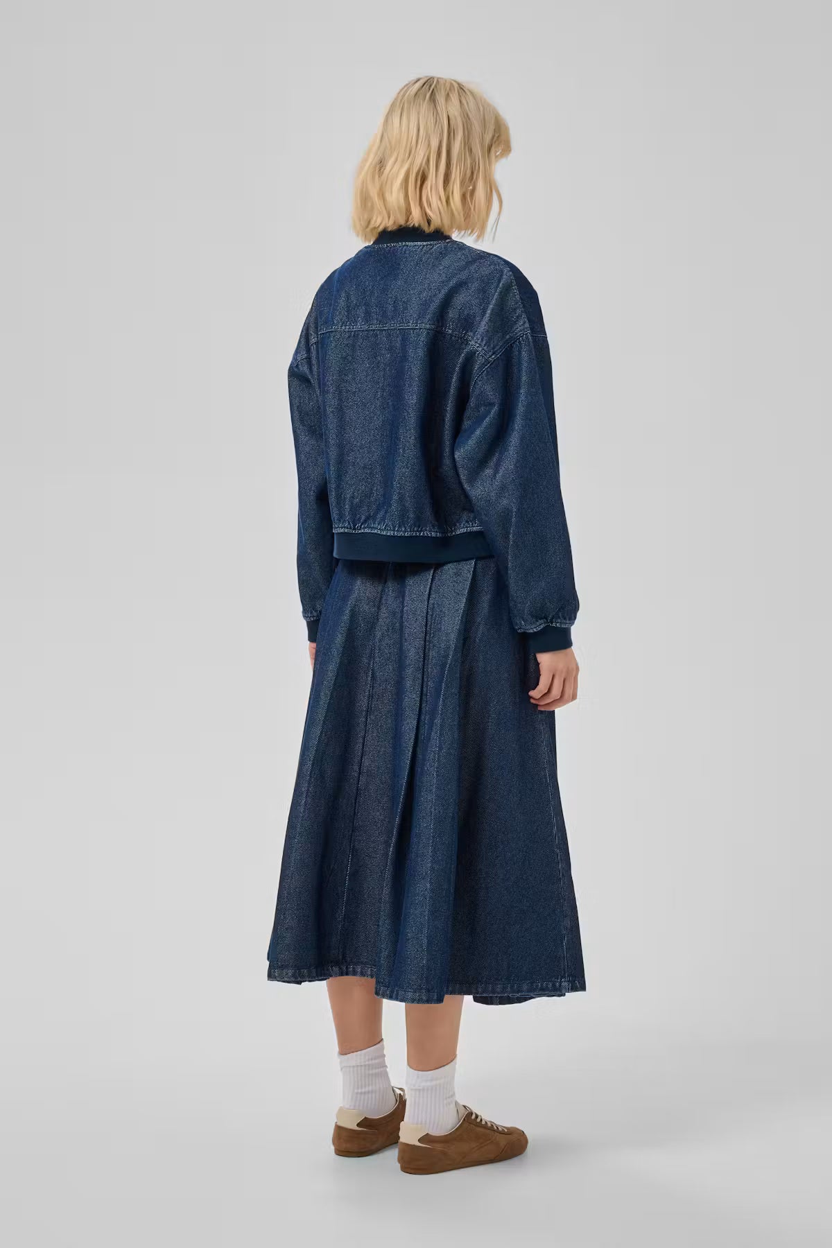 MWMegan Denim A-Line Skirt Dark Blue Wash