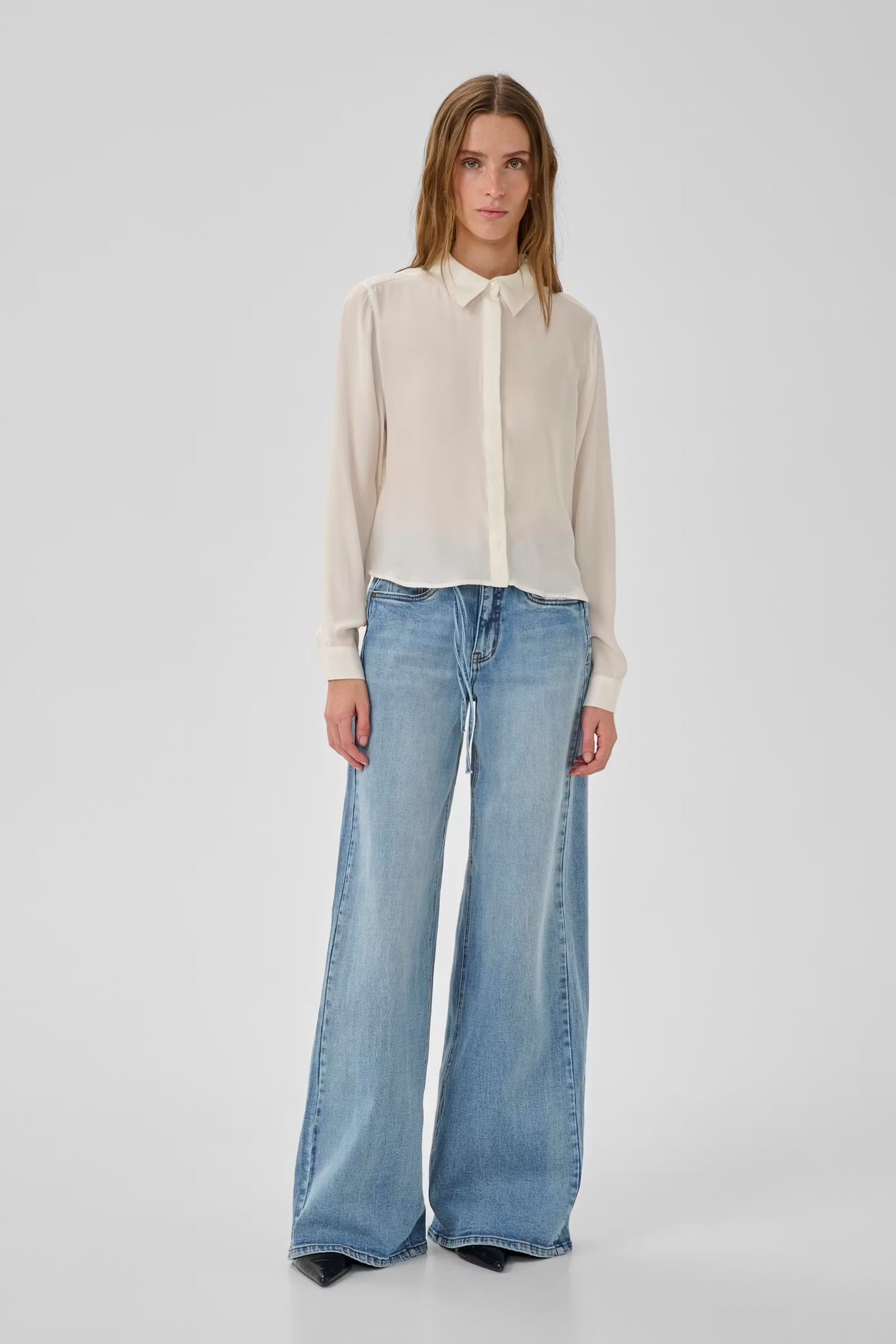 MWKaro Wide Leg Jeans 30" Light Blue