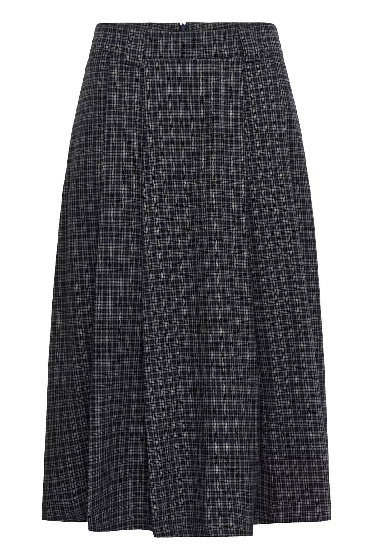 MWLennie Check Skirt Dark Sapphire Blue