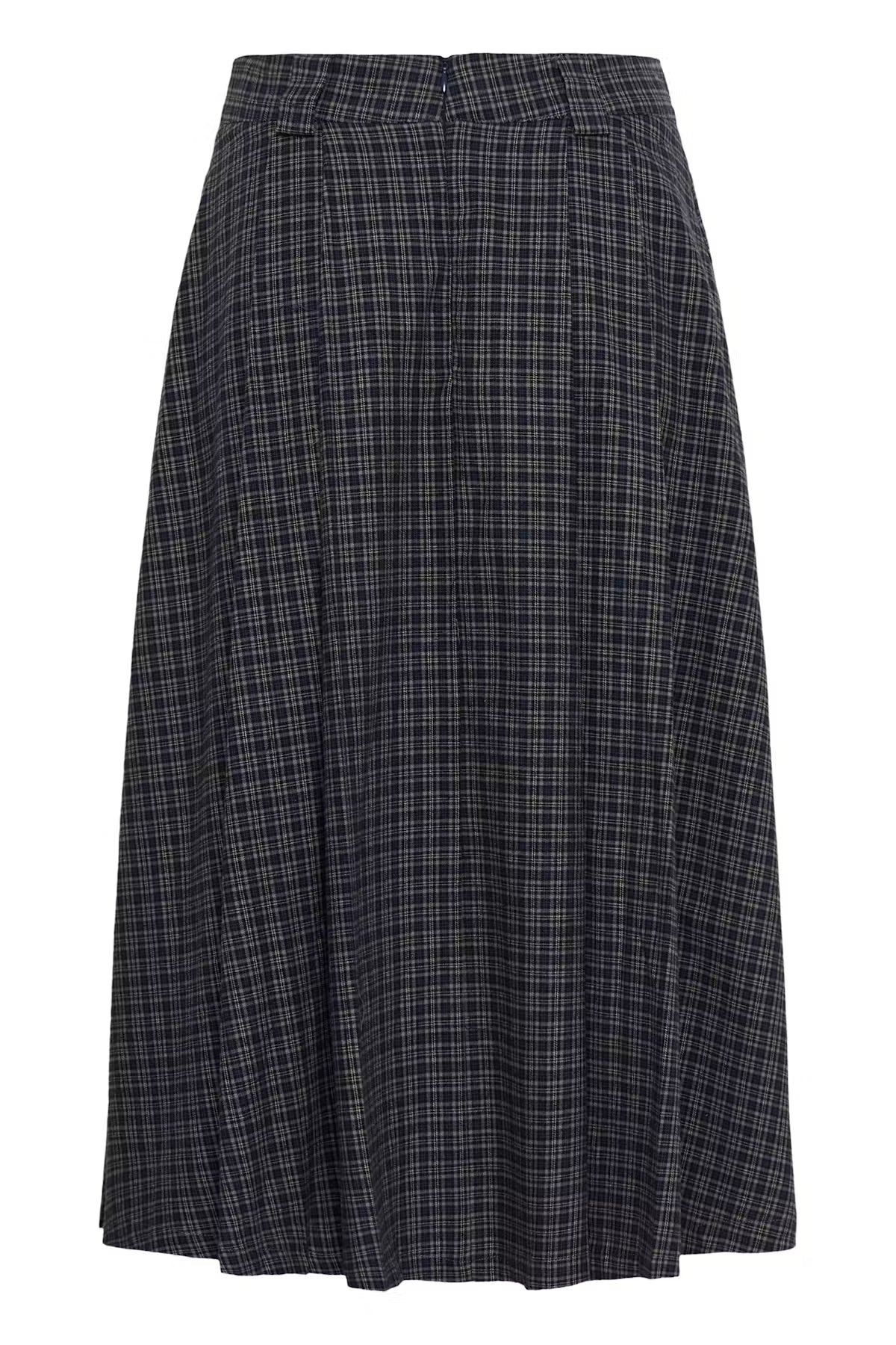 MWLennie Check Skirt Dark Sapphire Blue
