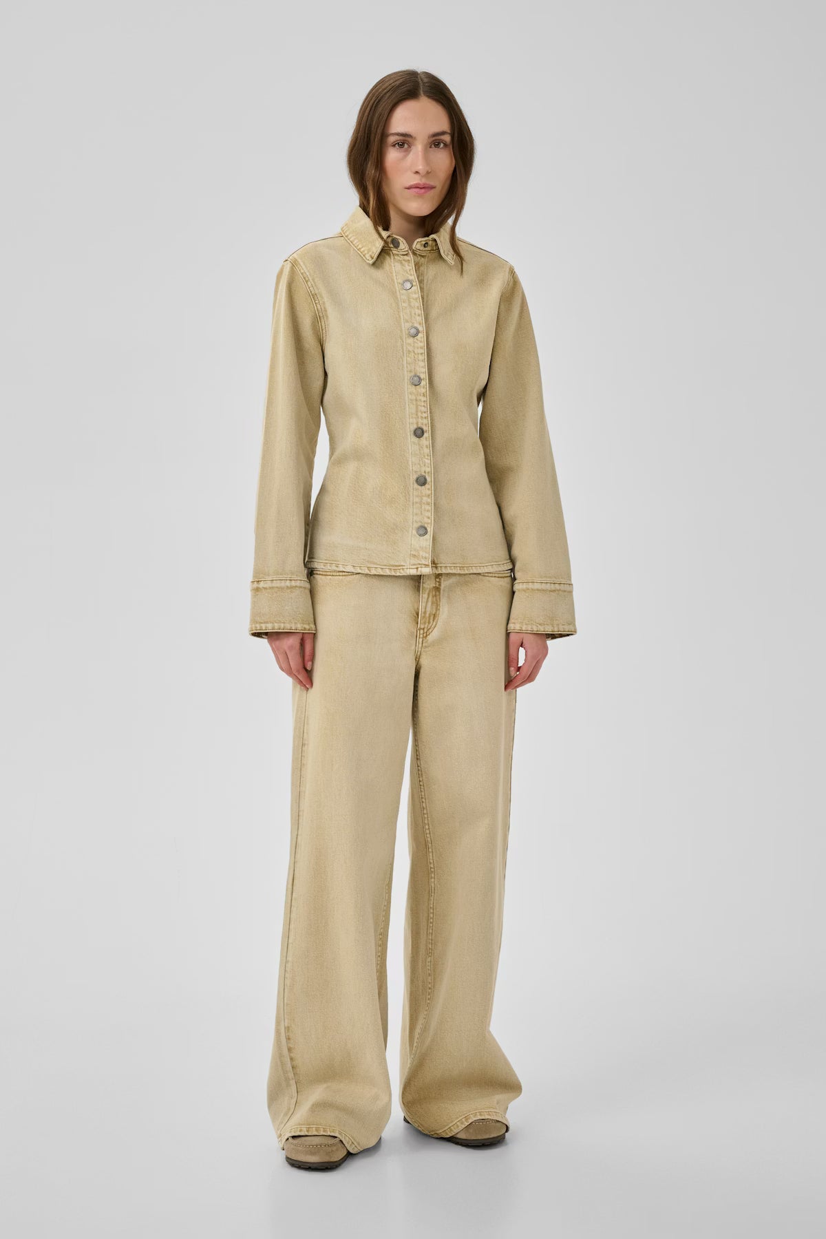 MWAzul 182 Denim Shirt Brown Rice Wash
