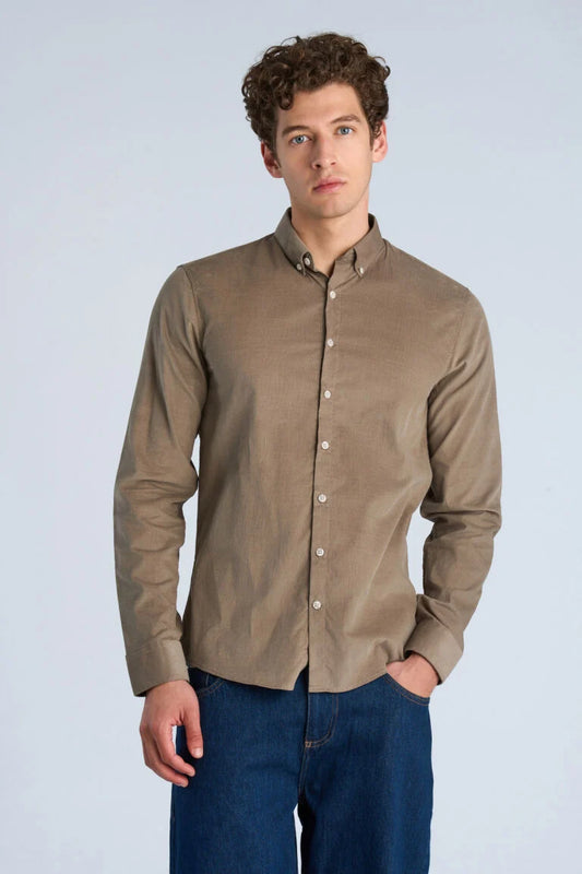 Mens - Fine Corduroy Button Down Shirt (203248A)