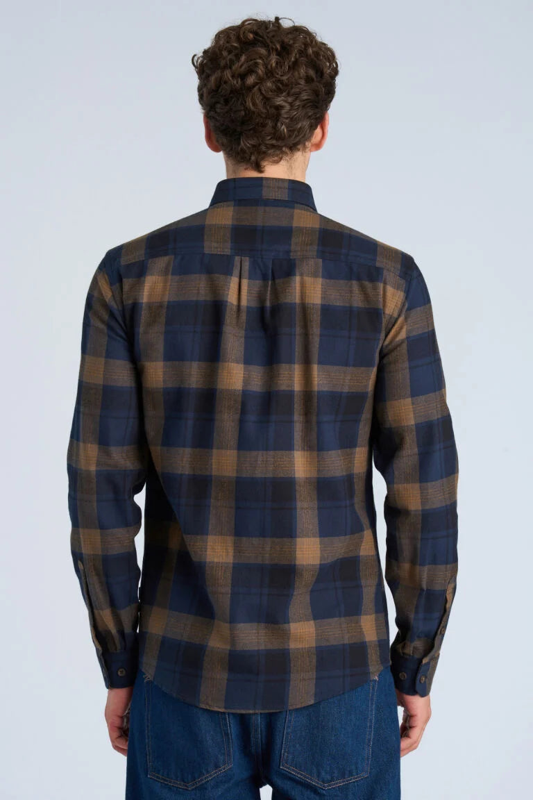 203932 - Mens Cotton Checked Shirt Navy