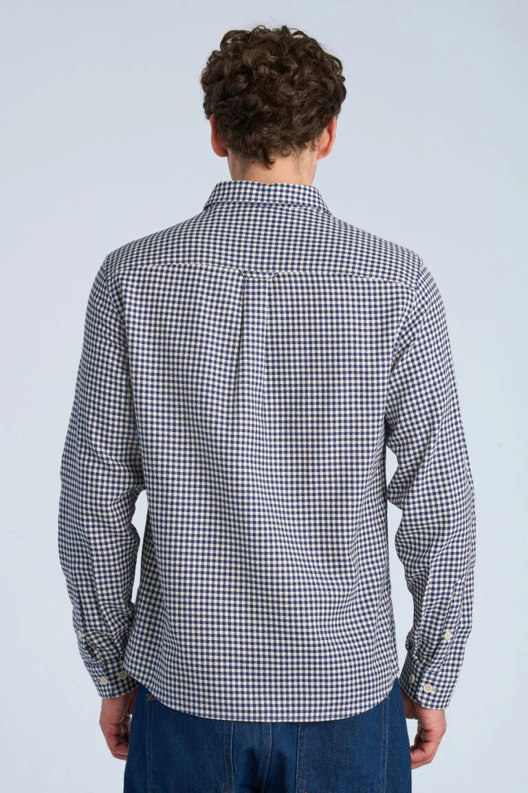 Mens - Checked Shirt With Breast Pocket Regal Blue (203936)