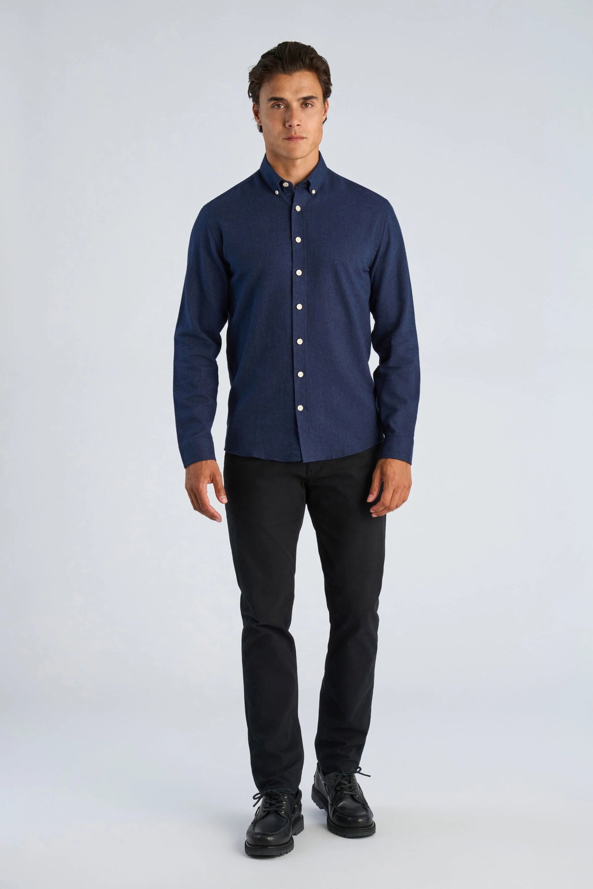 203634 - Mens Soft Cotton Button-Down Shirt