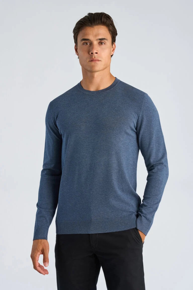 800800 - Mens Round Neck Viscose Lightweight Jumper