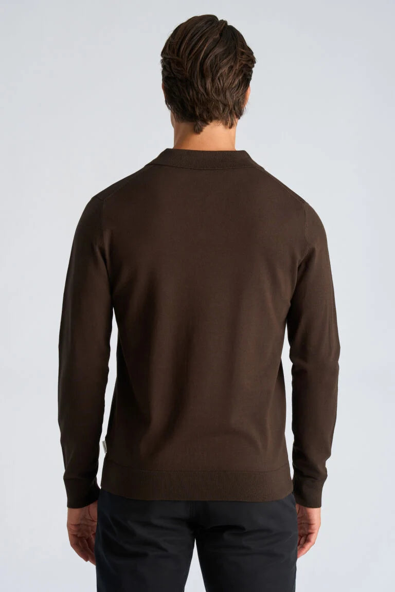 800803 - Mens Fine Viscose Knit with Polo Collar