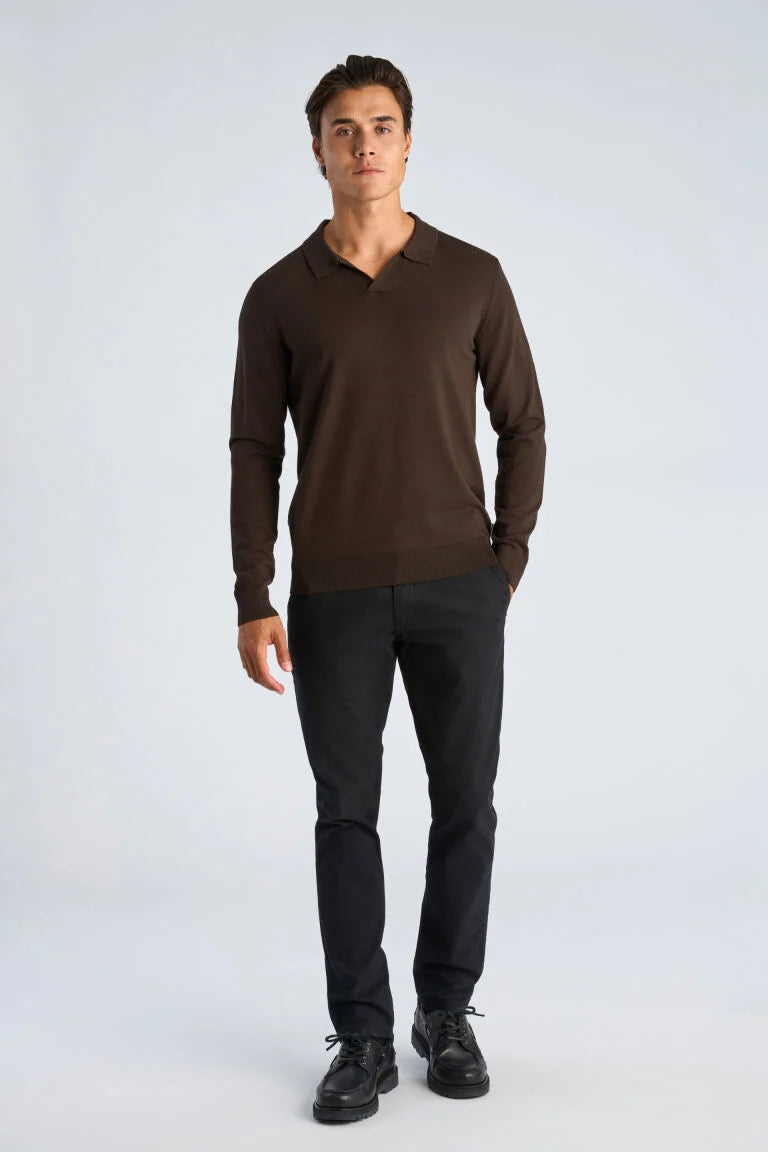 800803 - Mens Fine Viscose Knit with Polo Collar