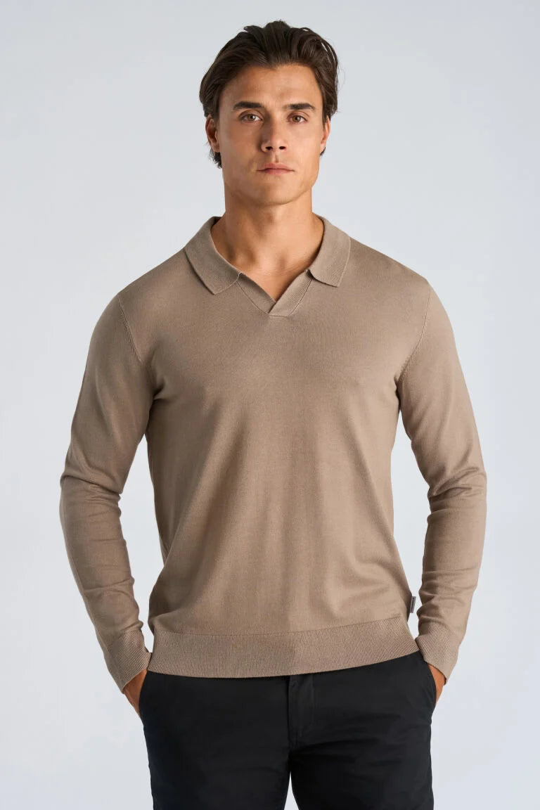 800803 - Mens Fine Viscose Knit with Polo Collar