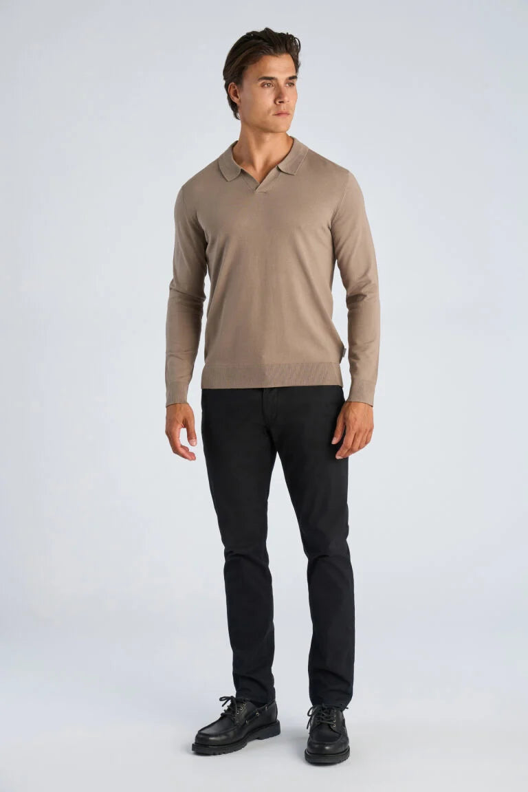 800803 - Mens Fine Viscose Knit with Polo Collar