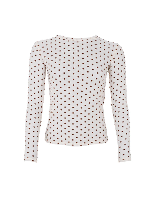 BCJennie Dotted Mesh Blouse